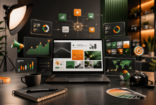 Đội ngũ GoStudio dịch vụ marketing làm việc: thiết kế web, SEO và sản xuất video cho doanh nghiệp nhỏ