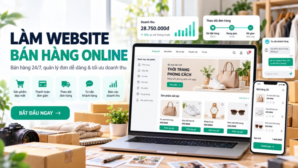 Ra mắt website bán hàng online