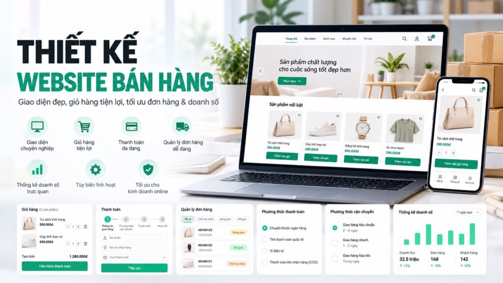Thiết kế website bán hàng hiện đại