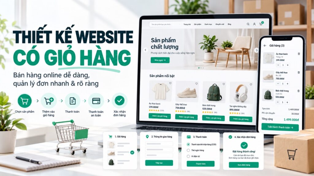 Thiết kế website có giỏ hàng