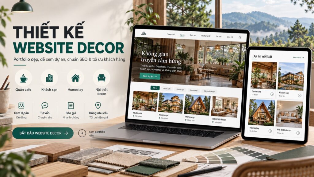 Thiết kế website decor chuẩn SEO