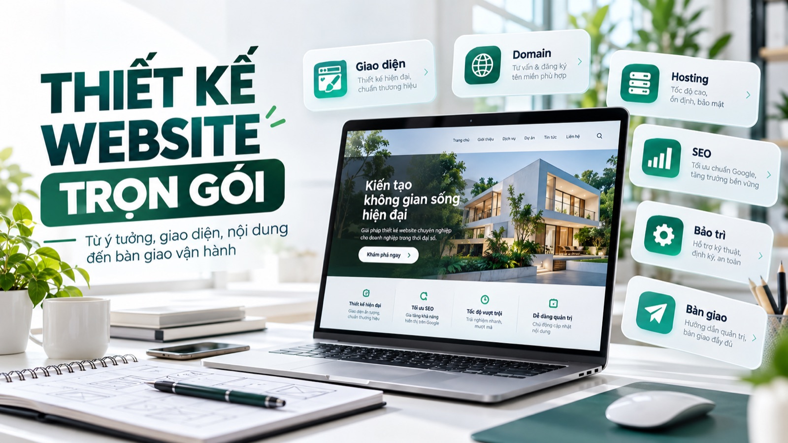 Thiết kế website trọn gói chuyên nghiệp: Gồm những gì, chi phí bao nhiêu?