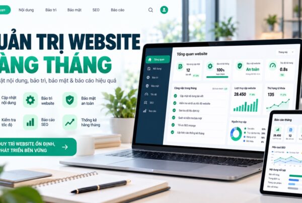 Tổng quan quản trị website hàng tháng